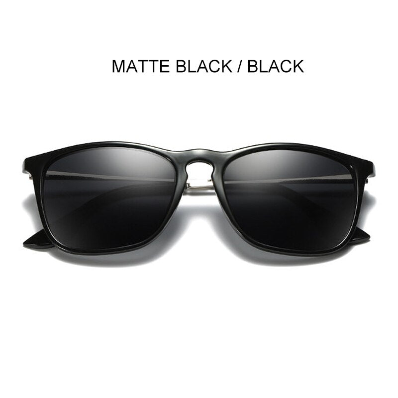 SIMPRECT Polarized Sunglasses For Men Luxury Brand Designer Square Sun Glasses Fashion Vintage Retro UV400 Shades For Women
