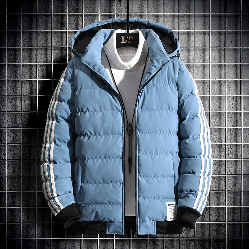 Man's Parkas Slim Fit Hoodies Coats Cotton Outwear Men Fashion Jacket New Winter Men Jacket Outdoor Parkas Waterproof Sale