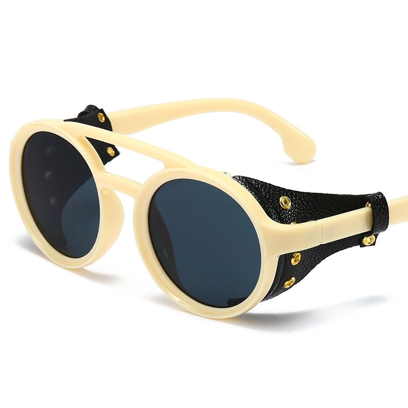New Punk Sunglasses Men and Women Retro Brand Design Round Sunglasses Fashion Sunglasses UV400 Glasses Oculos De Sol