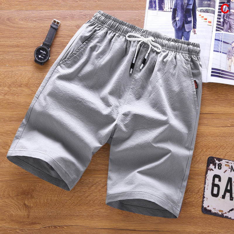 Summer Men shorts Casual Loose Cropped Trousers Sports Shorts Loose Knit Straight Casual Pants Cotton Short Pants New 4XL