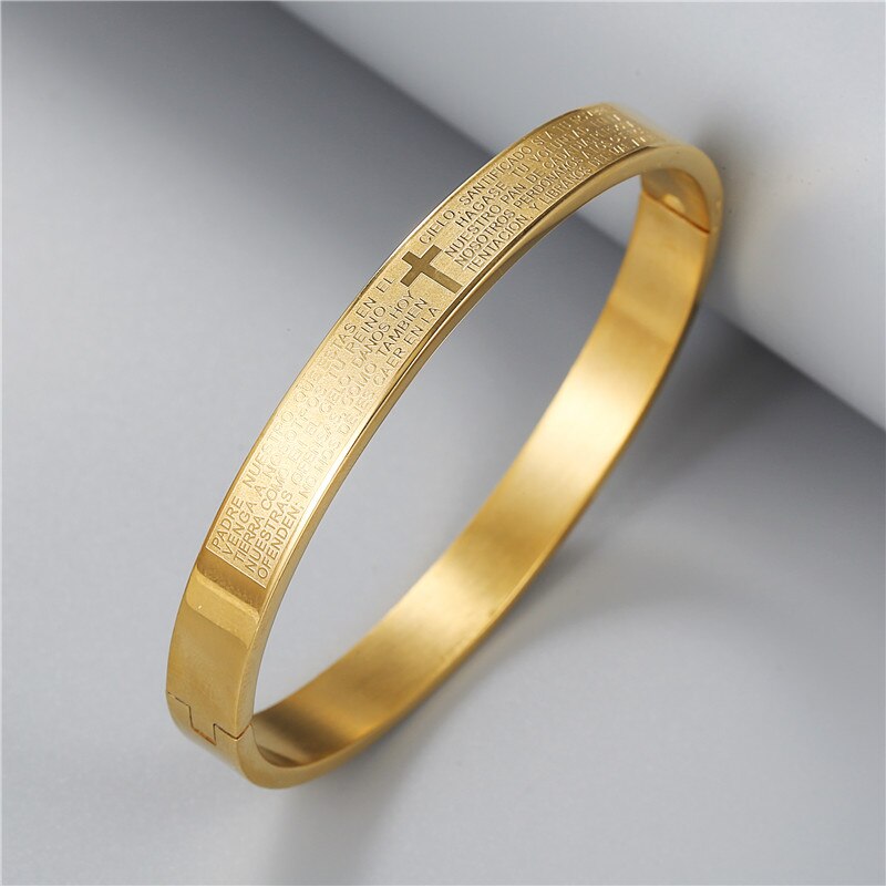 3Pcs/Set Gold Silver Color stainless steel Braided bracelet, Roman numeral dark punk heavy metal bracelet For Men Women Gift