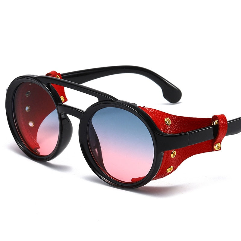 New Punk Sunglasses Men and Women Retro Brand Design Round Sunglasses Fashion Sunglasses UV400 Glasses Oculos De Sol