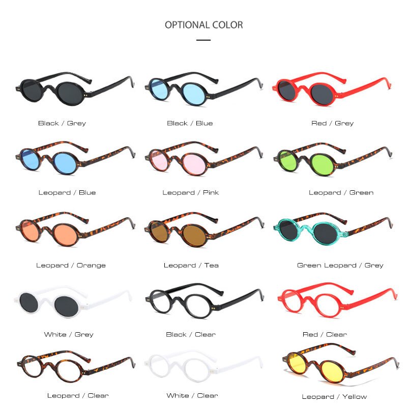 SHAUNA Vintage Small Oval Sunglasses Women Fashion Rivets Optical Eyeglasses Frame Glasses