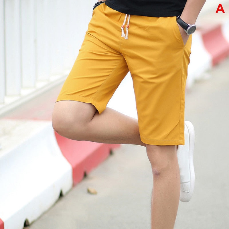 Summer Men shorts Casual Loose Cropped Trousers Sports Shorts Loose Knit Straight Casual Pants Cotton Short Pants New 4XL