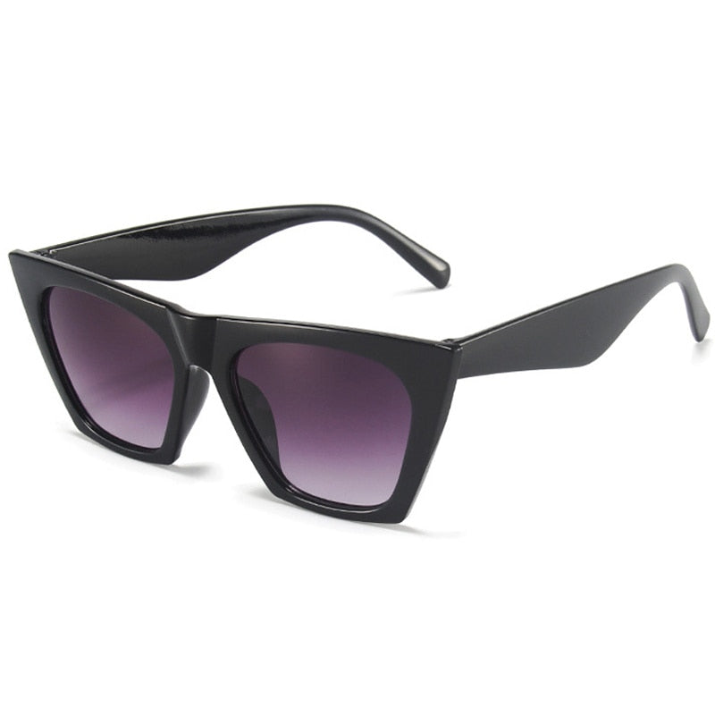 New Square Sunglasses Woman Black Cat Eye Brand Designer Sun Glasses Female Travel Driver Gradient Fashion Oculos De Sol