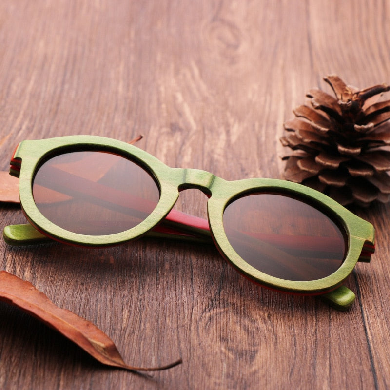 Retro FashionUV Protection Sunglasses Unisex Fashion Accessories Bamboo Wooden Polarized Sunglasses, Sunglasses For Women