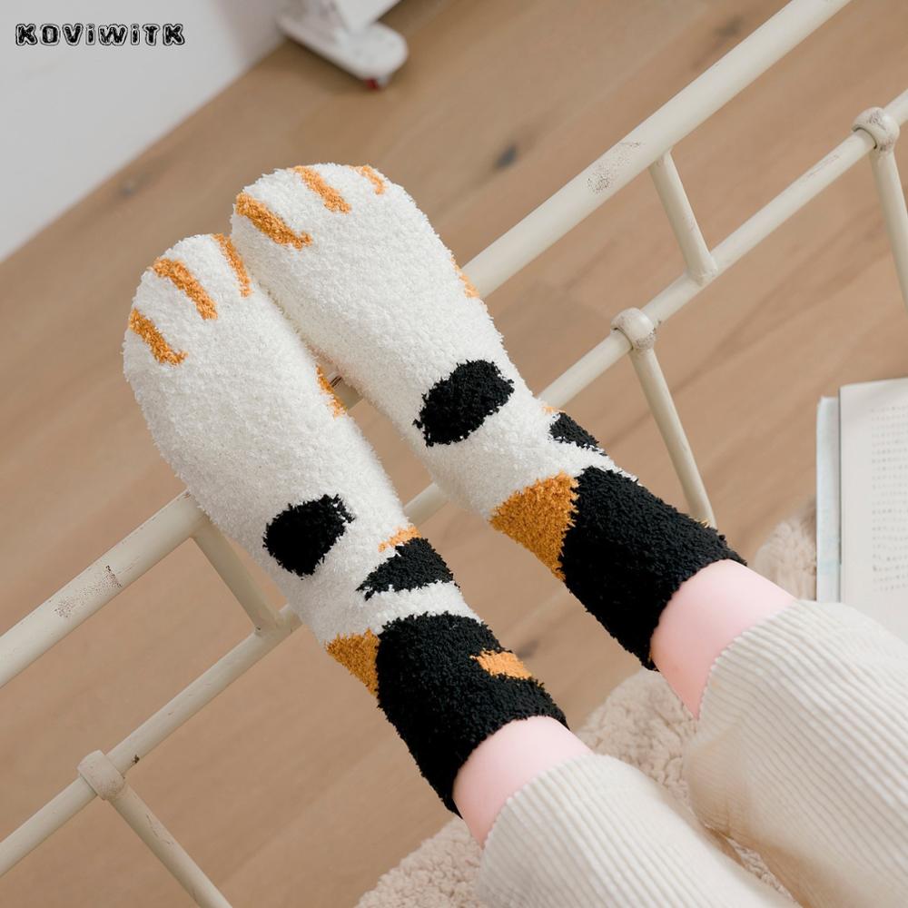 Fashion womens Cats Paw stripe 3d Socks Cute Funny Thick Girls Cartoon Animal Fingers Sock Hosiery Toe Zebra,Tiger, Cat Foot Sox