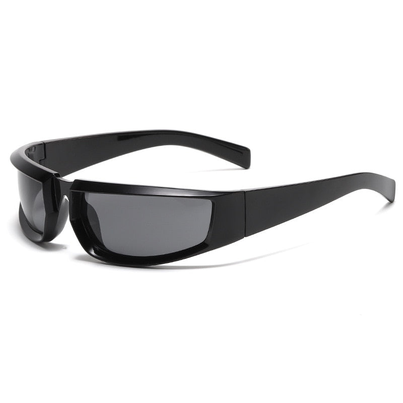 Y2K Sports Punk Sunglasses Women Men Luxury Brand Designer Square Goggle Sun Glasses UV400 Colorful Mirror Fashion Eyewear