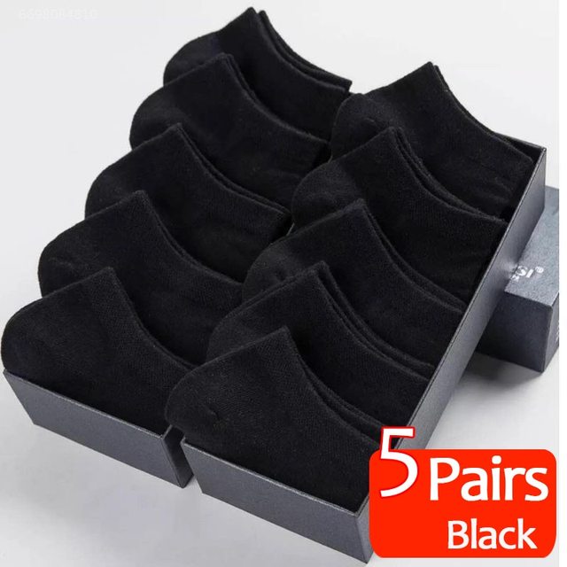 5 Pairs Black