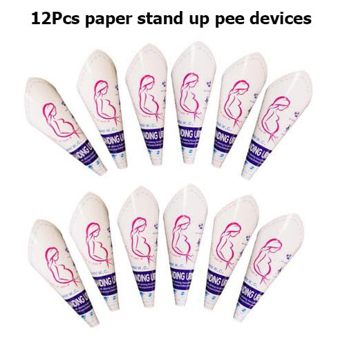 Women Urinal Outdoor Travel Camping Portable Female Urinal Soft Silicone, Disposable  Paper Urination Device Stand Up Pee GYH
