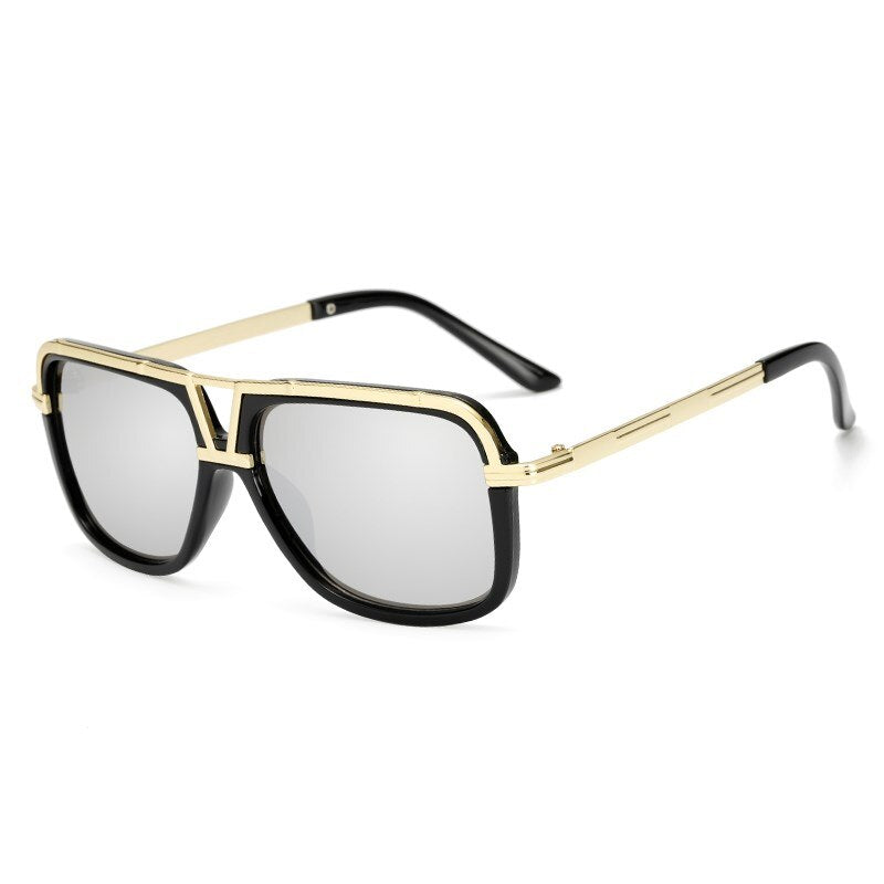 Brand Oversized Men Sunglasses Women Flat Top Sun Glasses Square Male retro de sol female sunglasses for men women