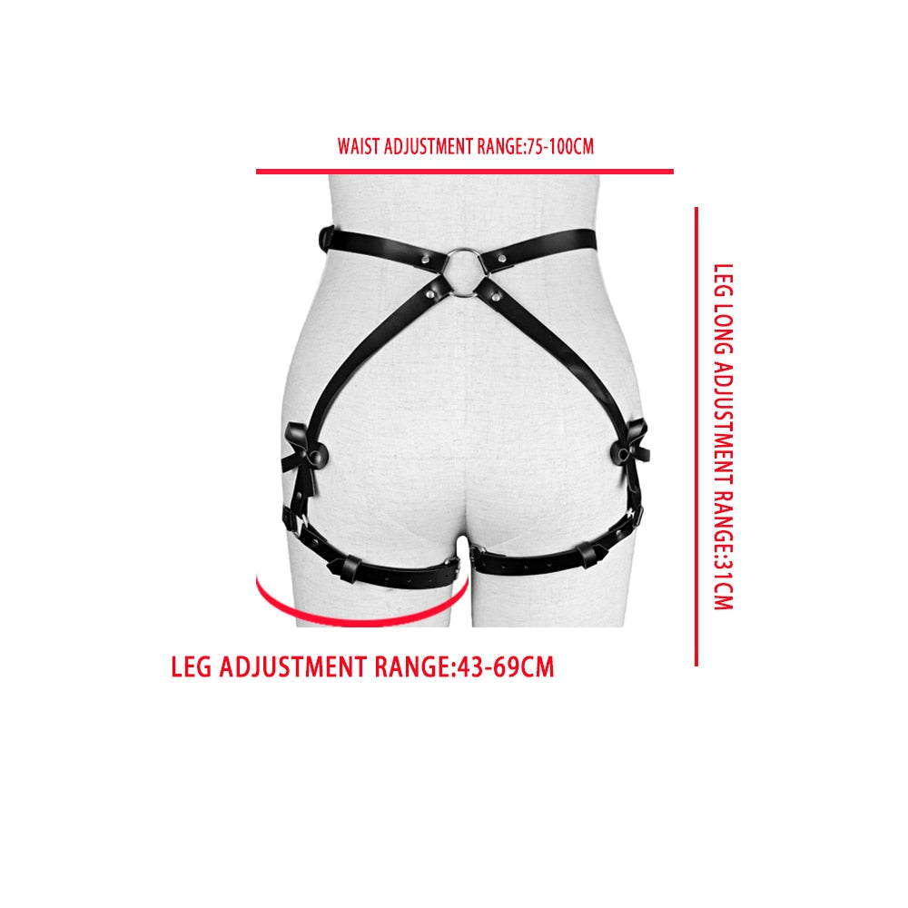 Harness for Women Sexy Leather Harness Garter Belt Gothic Buttocks Bondage Erotic Lingerie Stockings Belt BDSM Sword Belt