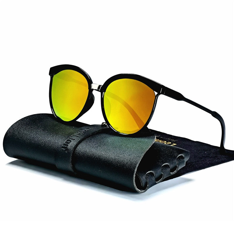 RBROVO Cateye Sunglasses Men Luxury Brand Sun Glasses Men/Women Vintage Glasses Women Mirror Lunette De Soleil Femme UV400