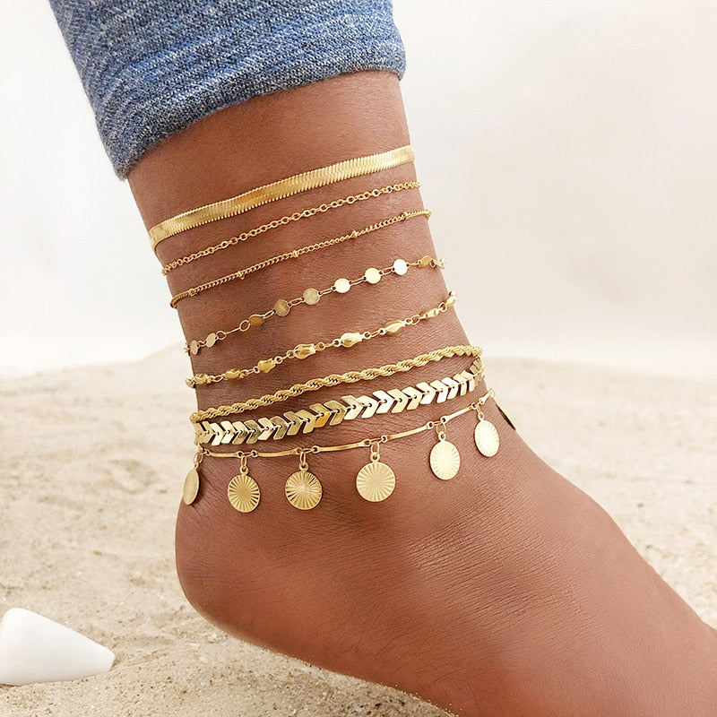 Snake Anklet for Women Girls Adjustable Summer Beach Anklet Bracelet Mother Day Gifts Stainless Steel Not Allergic