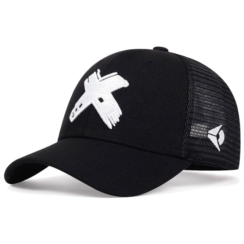 Summer Men Mesh Baseball Cap Outdoor Sport X Letter Snapback Hat for Women Unisex Breathable Caps Hip Hop Trucker Hats