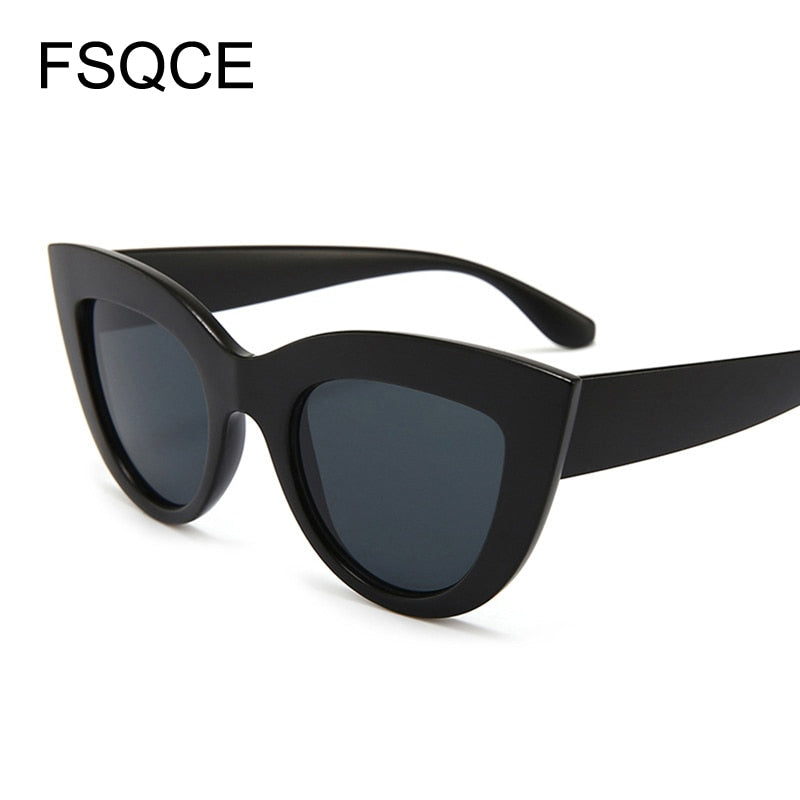 Women Vintage Sunglasses Cat Eye Sunglass Retro Brand Designer Female Pink Mirror Sun Gasses UV400