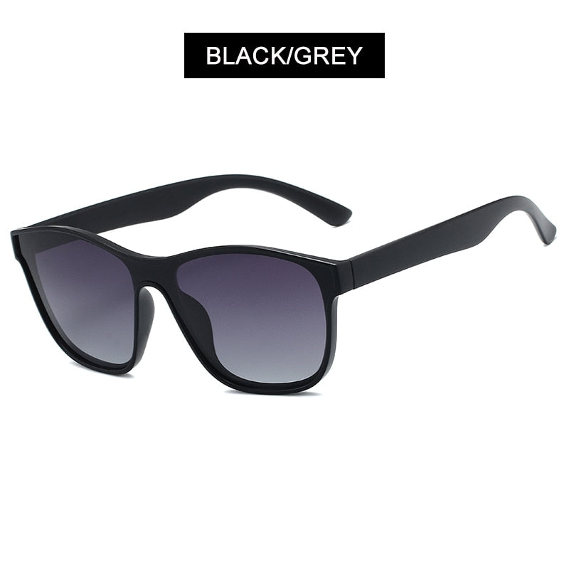Square Polarized Sunglasses Men Women Fashion Square Male Sun Glasses Brand Design One-piece Lens Eyewear UV400