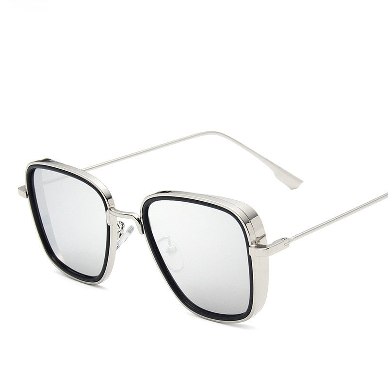 Retro Square Sunglasses Men  Luxury Brand Designer Ourdoor Sun Glasses Steampunk Sunglasses Red Black Sunglass Women UV400