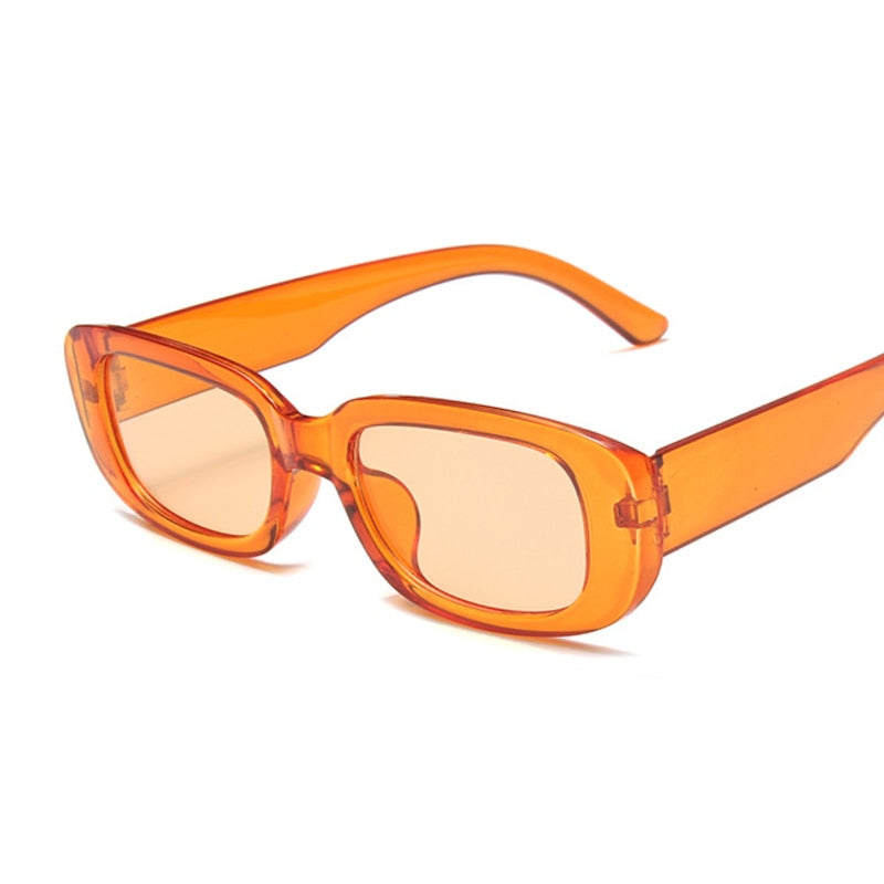 New Fashion Vintage Sunglasses Women Brand Designer Retro Rectangle Sun Glasses Female Ins Popular Colorful Square Eyewear