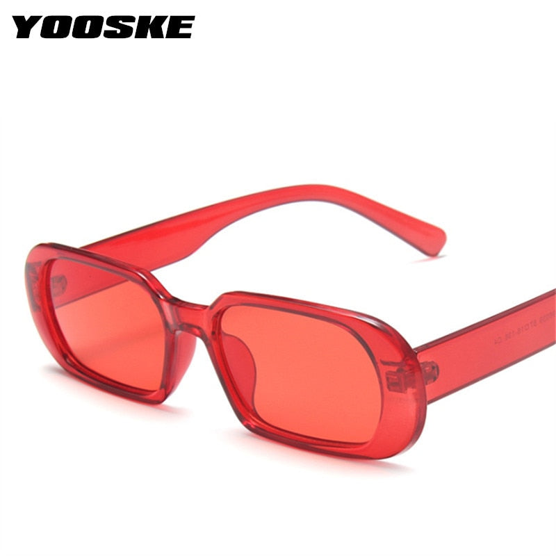 YOOSKE Brand Small Sunglasses Women Fashion Oval Sun Glasses Men Vintage Green Red Eyewear Ladies Traveling Style UV400 Goggles