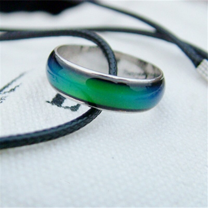 Fashion Magic Mood Ring Temperature Changing Color Emotion Feeling Rings Size 16-20 Stainless Steel Rings For Women, Men