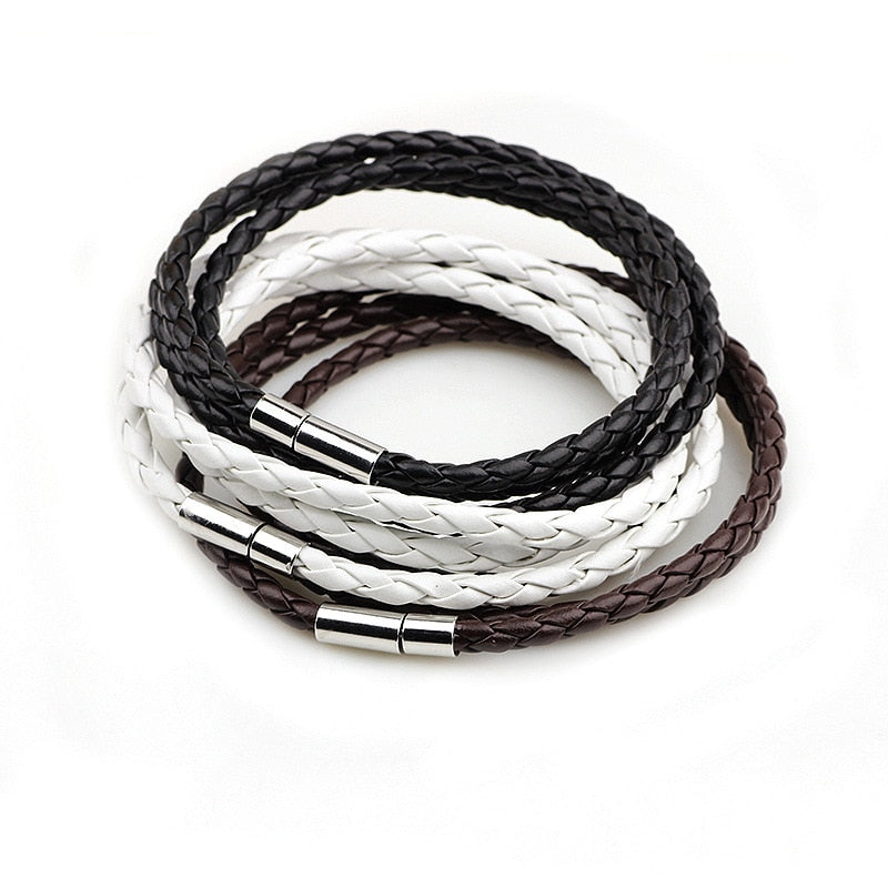 Fashion PU Braided Leather Bracelets For Man Women Homme Couple Trendy Gift Best Sellers Products Jewelry Most Sold Charms