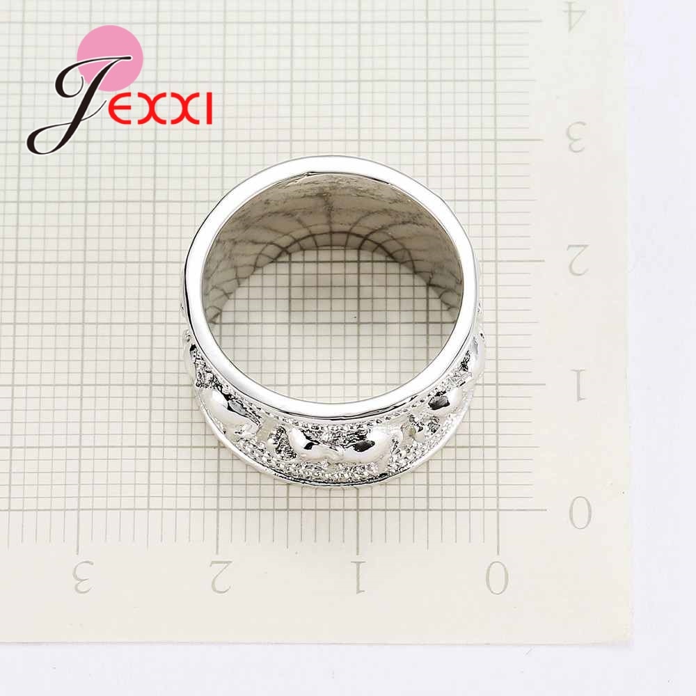 New Punk Trendy 925 Silver Ring For Lover Vintage Engagement Elephant Shape Steel Ring for Men &amp; Women lord Wedding
