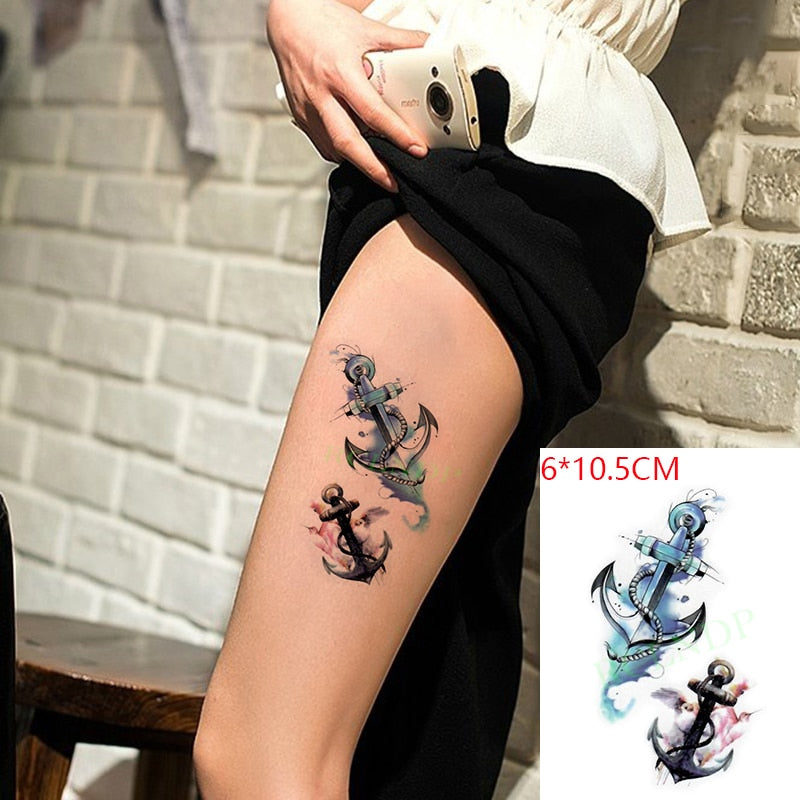 Water Transfer fake tattoo sticker sketch Rose flower snake tattoos Waterproof Temporary Tatto flash tatoo for woman man