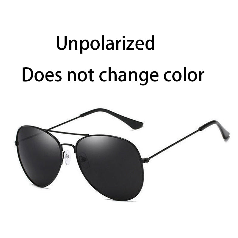 Classic Sunglasses Discoloration Sunglasses Polarized Men Driving Glasses Men Retro Brand Anti-UV Sunglasses Discolor