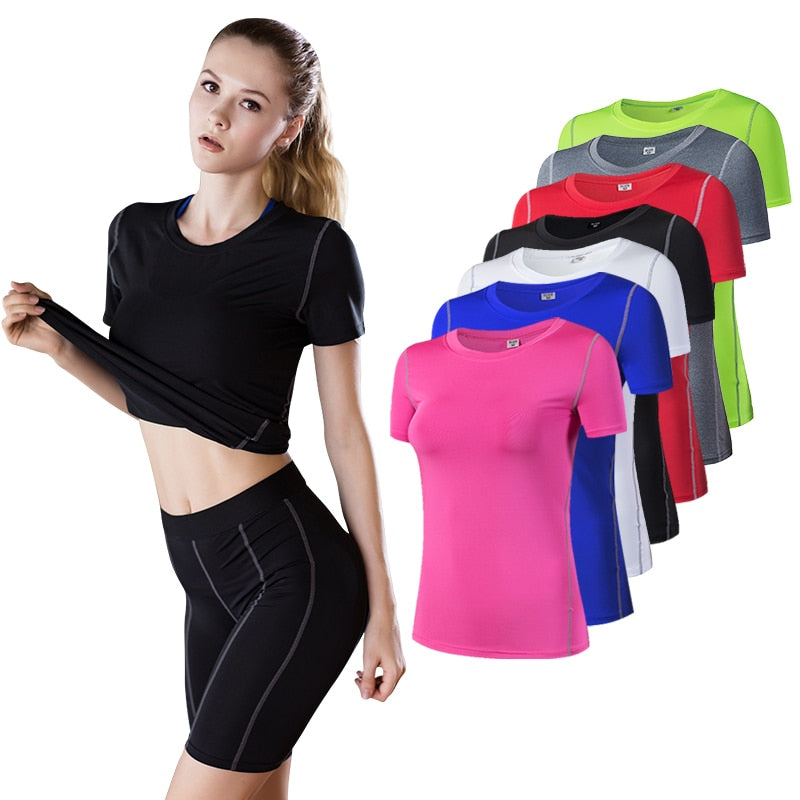 Yoga Top For Women Quick Dry Sport Shirt Women Fitness Gym Top Fitness Shirt Yoga Running T-shirts Female Sports Top