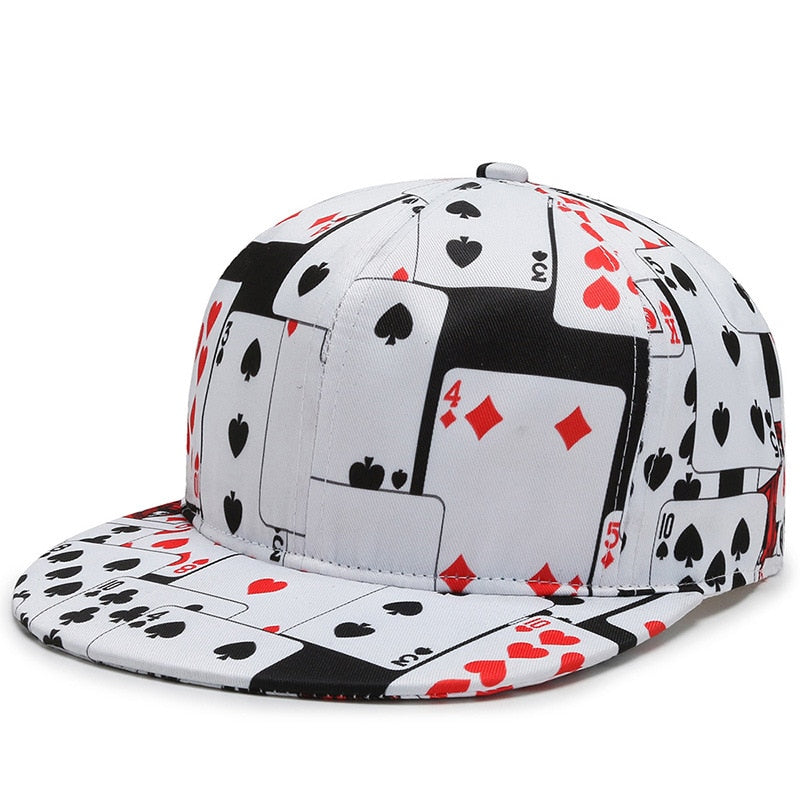 New arrive poker Letters print Baseball Caps for men women cotton Casual sport Snapback cap hat fashion Hip Hop Caps