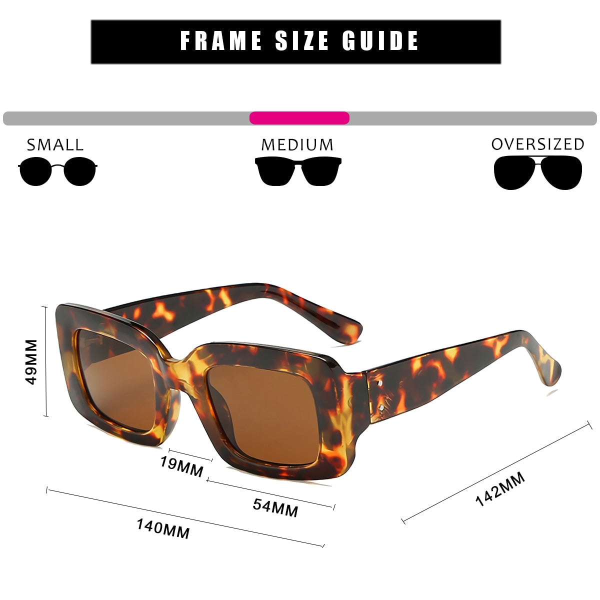 Vintage Leopard Sunglasses Women Men Brand Design Square Thick Frame Tortoise Shell Oversized Retro Sun Glasses Shades