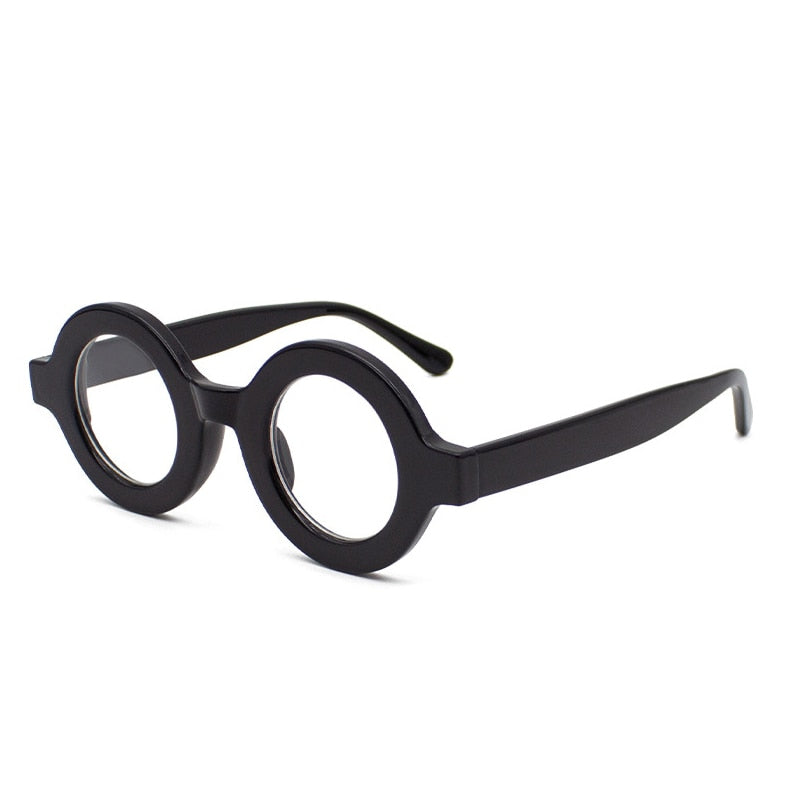 SHAUNA Ins Popular Retro Small Round Sunglasses Women Letter Frame Fashion Anti-Blue Light Glasses Frames