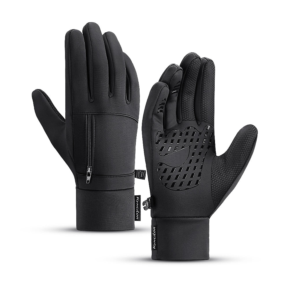 Touch Screen Windproof Outdoor Sport Gloves Men Women Winter Glove Fleece Thermal Warm Running Gloves Anti-slip Cycling Gloves