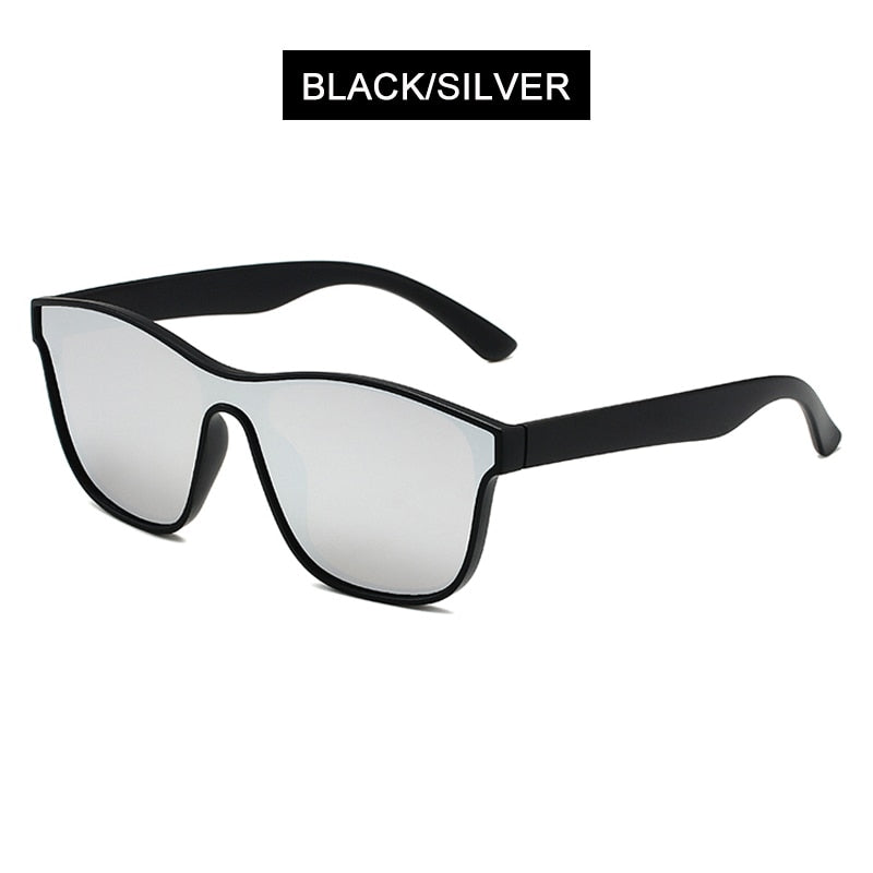 Square Polarized Sunglasses Men Women Fashion Square Male Sun Glasses Brand Design One-piece Lens Eyewear UV400