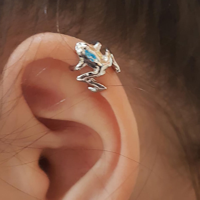 Cute Frog Earrings Trend Funny Animal Earrings for Women Girls Stud Earrings Statement Earring  Ear Piercing Jewelry Gifts