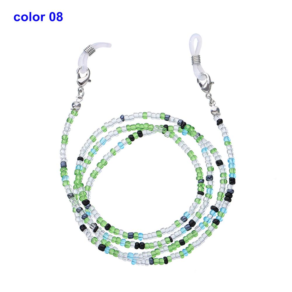 Wgoud New Anti-Lost Eyeglass Strap Beaded Mask Fashion Reading Glasses Sunglasses Spectacles Holder Neck Cord