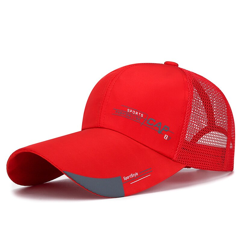 Sports Cap Mens Hat For Fish Outdoor Fashion Line Baseball Cap Long Visor Brim Shade Snapback Sun Hat Bone Gorras Casquette