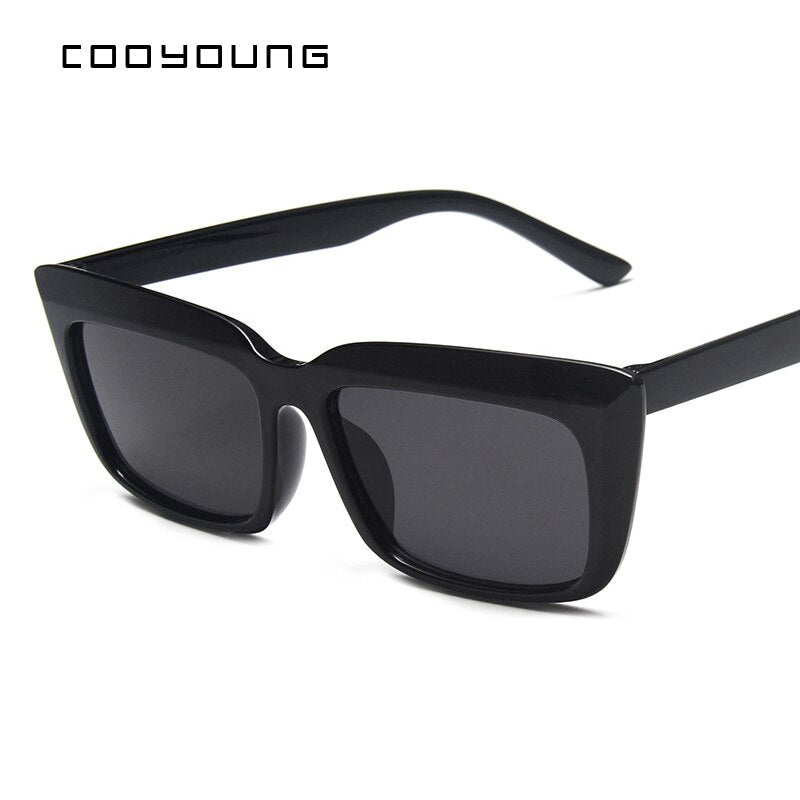 COOYOUNG New Square Sunglasses Women Brand Designer Retro Ladies Sunglass Rectangle Fashion Sun Glasses Female UV400