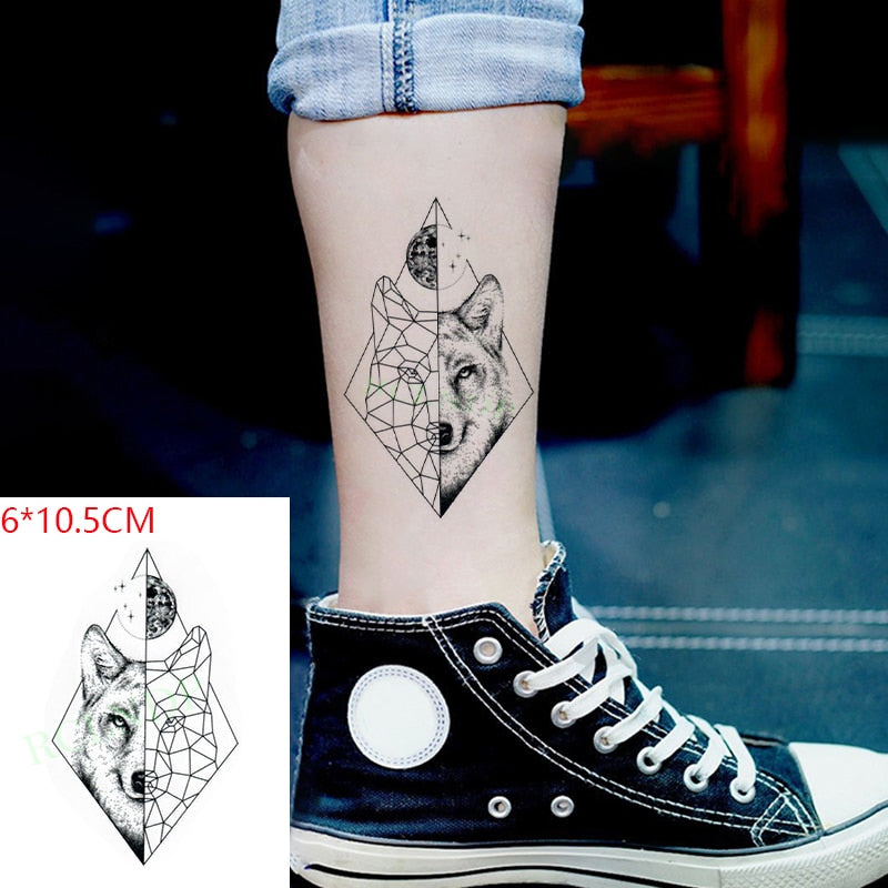 Waterproof Temporary Tattoo Stickers Moon Hill forest star Fake Tatto Flash Tatoo Tatouage Body Art Hand Foot for Girl Women Men