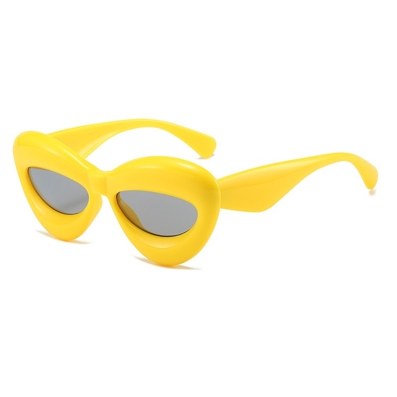 Unique Candy Color Sexy Lip Y2k Sunglasses For Women New Luxury Brand Yellow Blue Gradient Sun Glasses Men Punk Hip Hop Shades