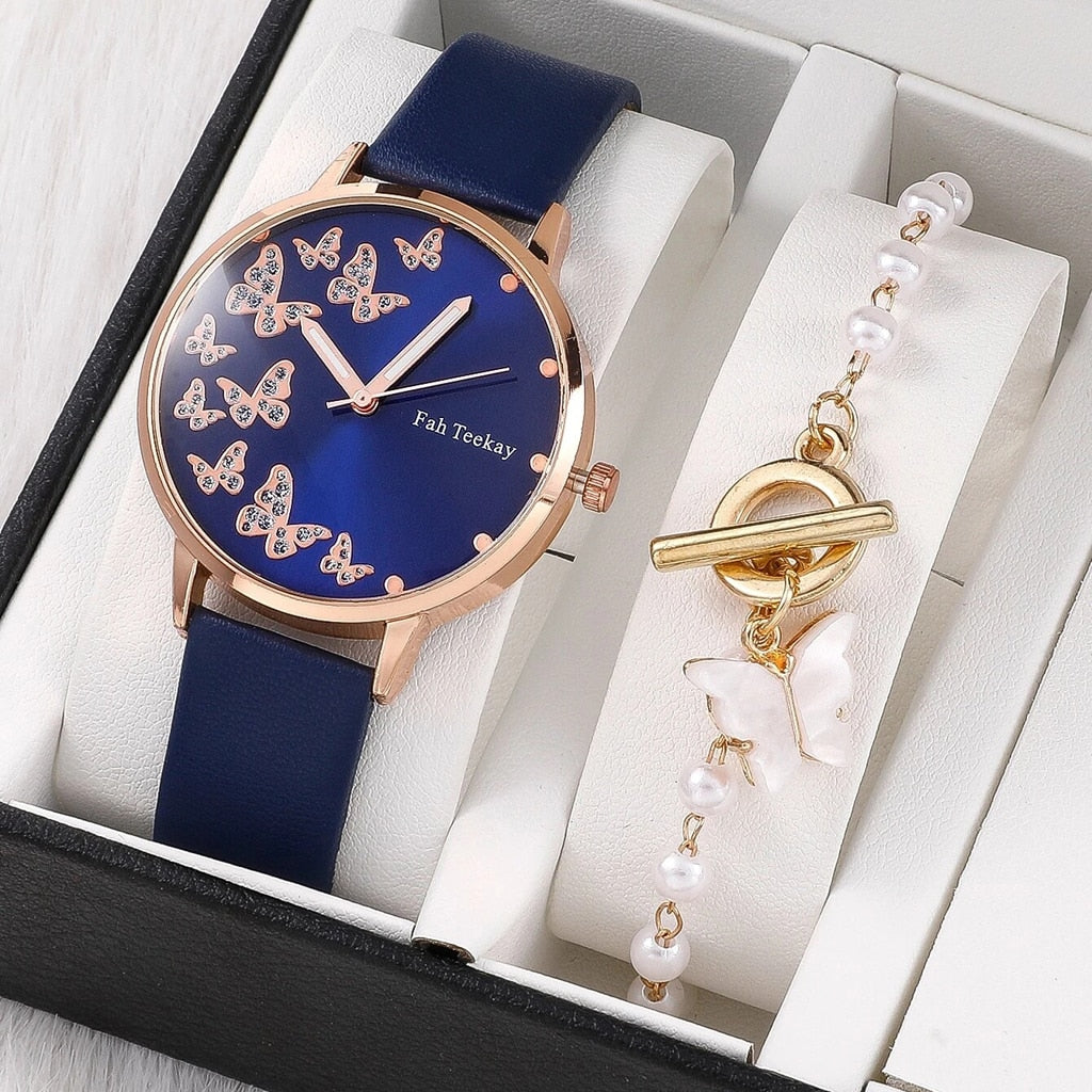 New Watch Women Fashion Casual Leather Belt Watches Simple Ladies Round Dial Quartz Wristwatches Dress Clock Reloj Mujer