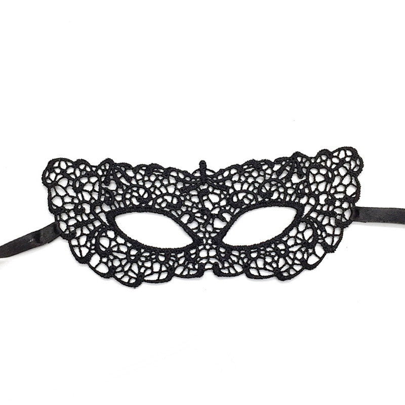 Lace Eye Mask Sexy Lady Hollow Lace Masquerade Face Mask Cosplay Prom Party Props Halloween Nightclub Fancy Dress Costume